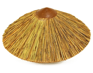 African Reed Thatch Round Roof Cap with ties